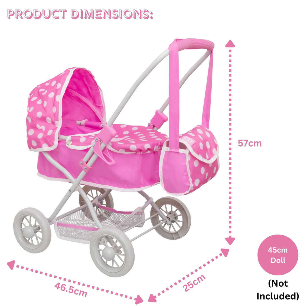 Dolly Tots Cutie Dolls Pram