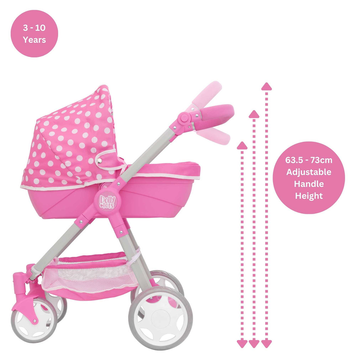 Dolly Tots Junior Roamer Dolls Pram
