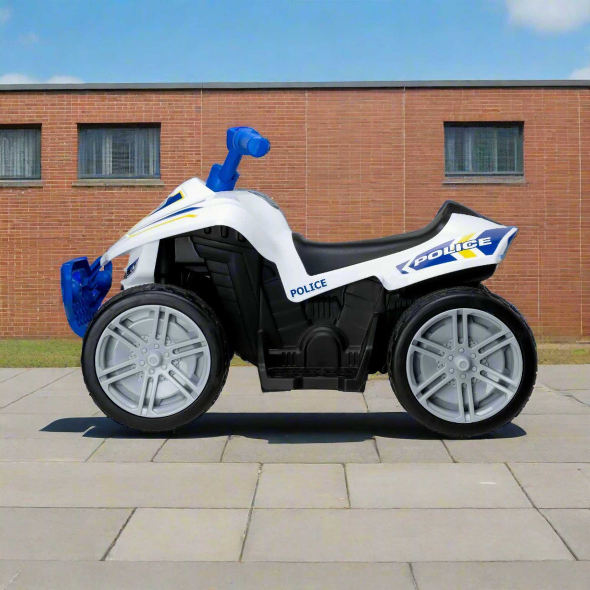 Evo 6V Kids Electric Ride-On Police Quad Bike