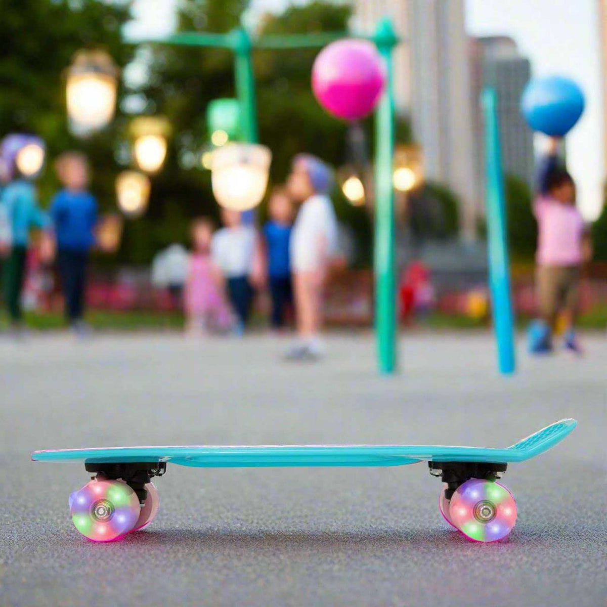 EVO Light-Up Penny Board - Blue & Pink