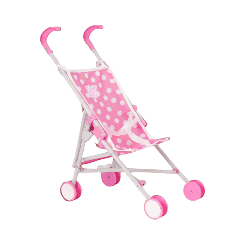 Dolly Tots Single Dolls Stroller - Pink