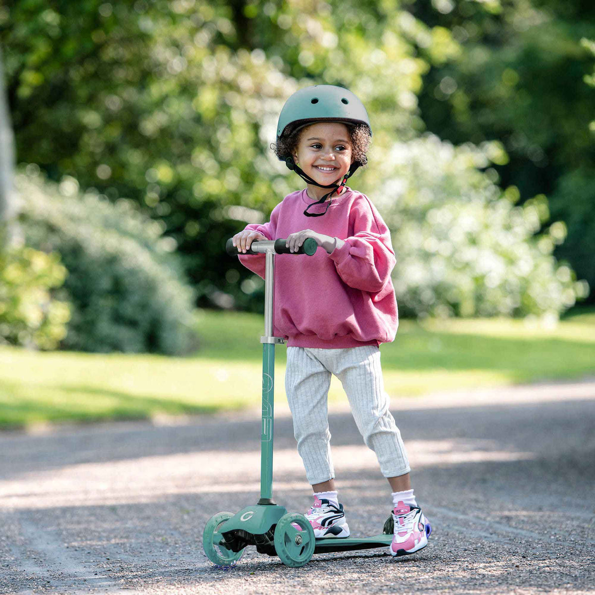 Evo 3 in 1 Cruiser Toddler Ride On & Scooter - Green