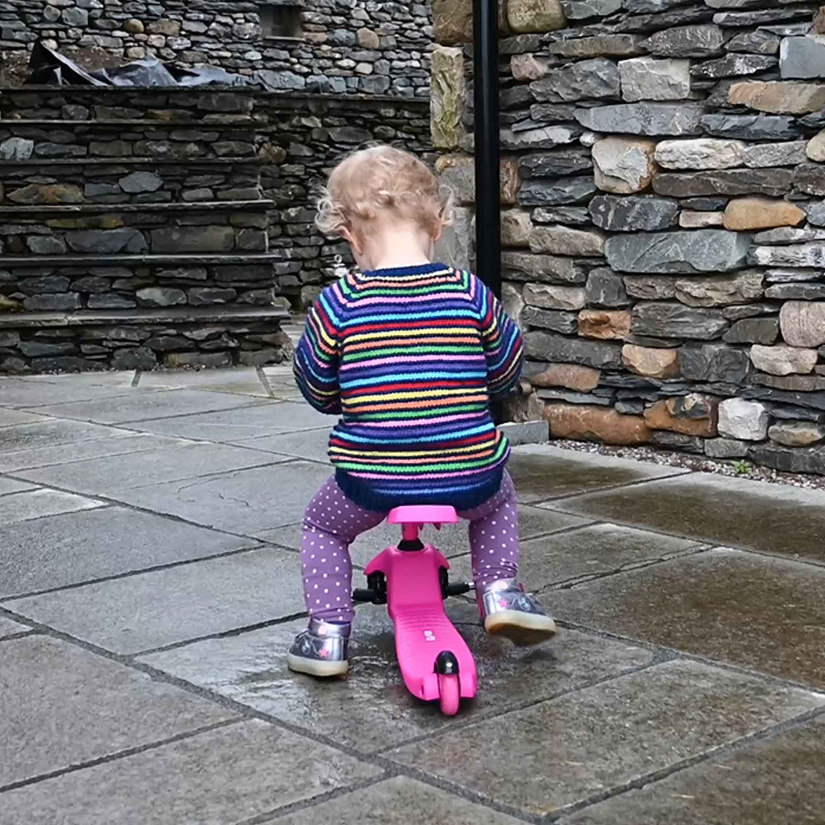 Evo 3 in 1 Cruiser Toddler Ride On & Scooter - Pink