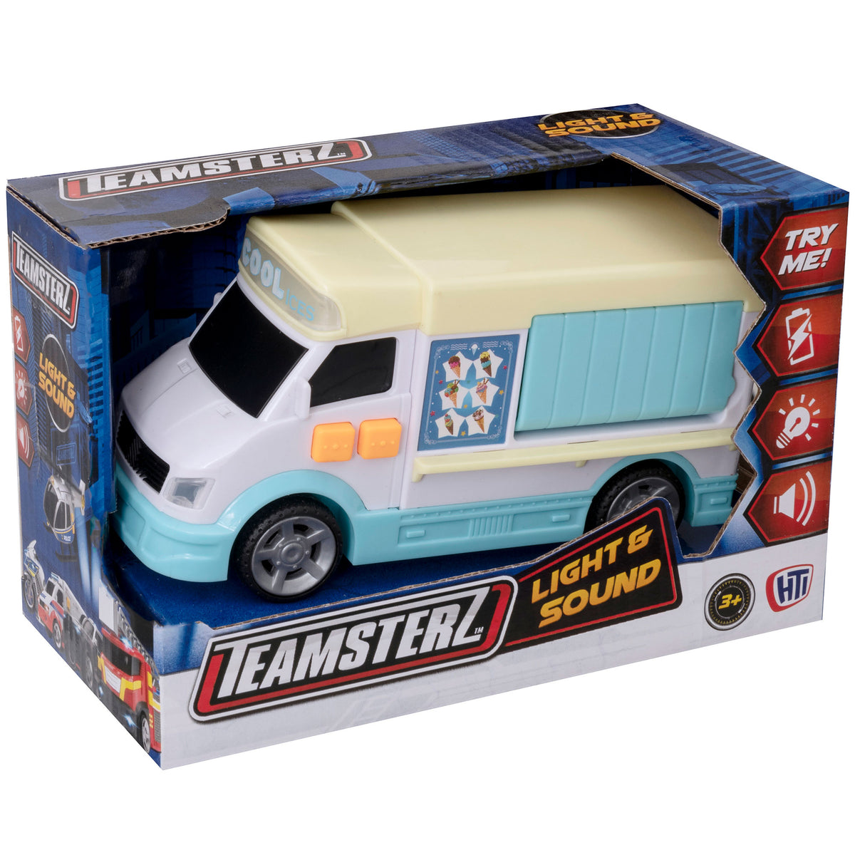 Teamsterz Mighty Machines Small Light & Sound Ice Cream Truck