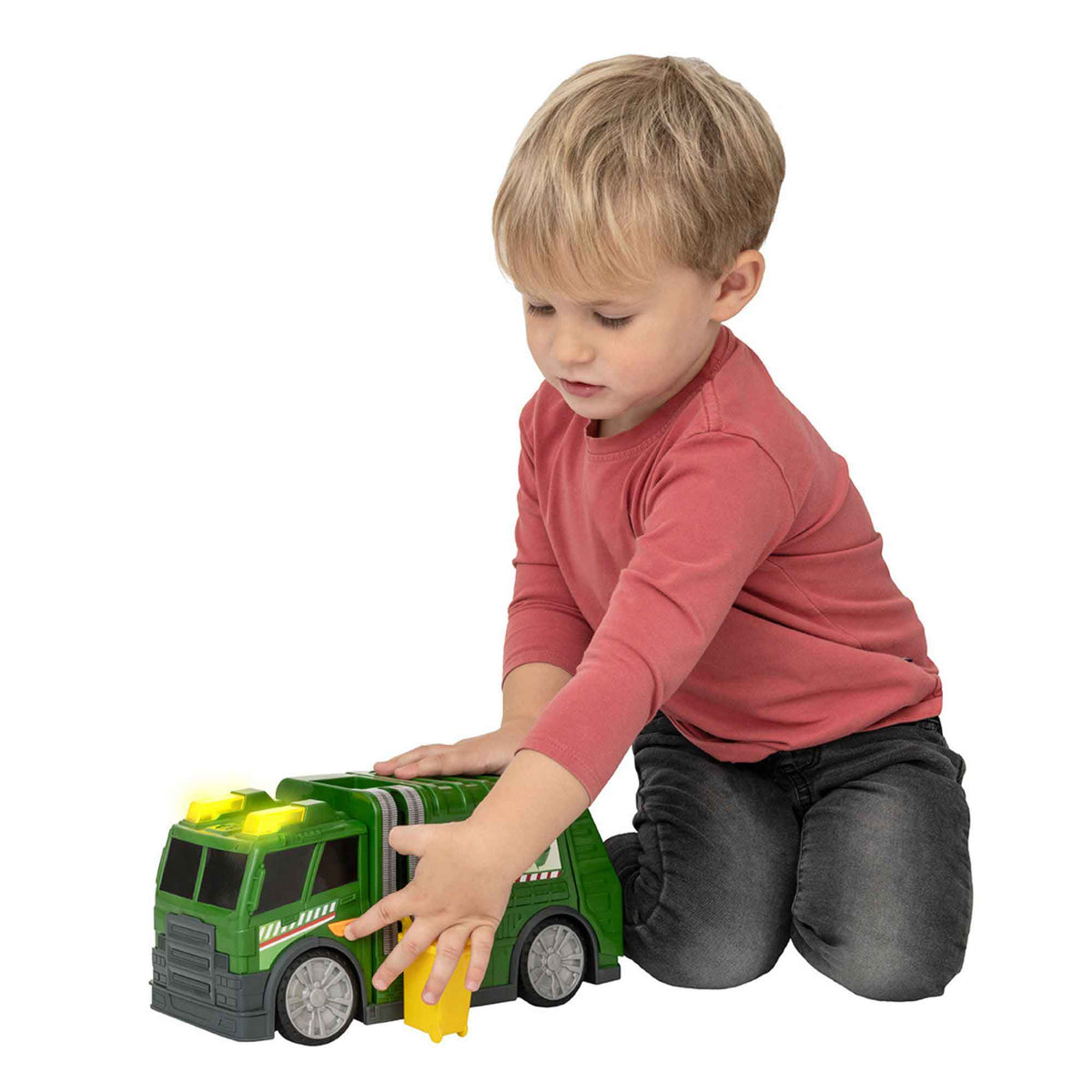 Teamsterz Mighty Machines Medium Light & Sound Recycling Truck
