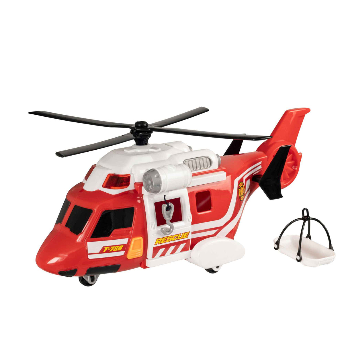 Teamsterz Mighty Machines Medium Light & Sound Fire Rescue Helicopter