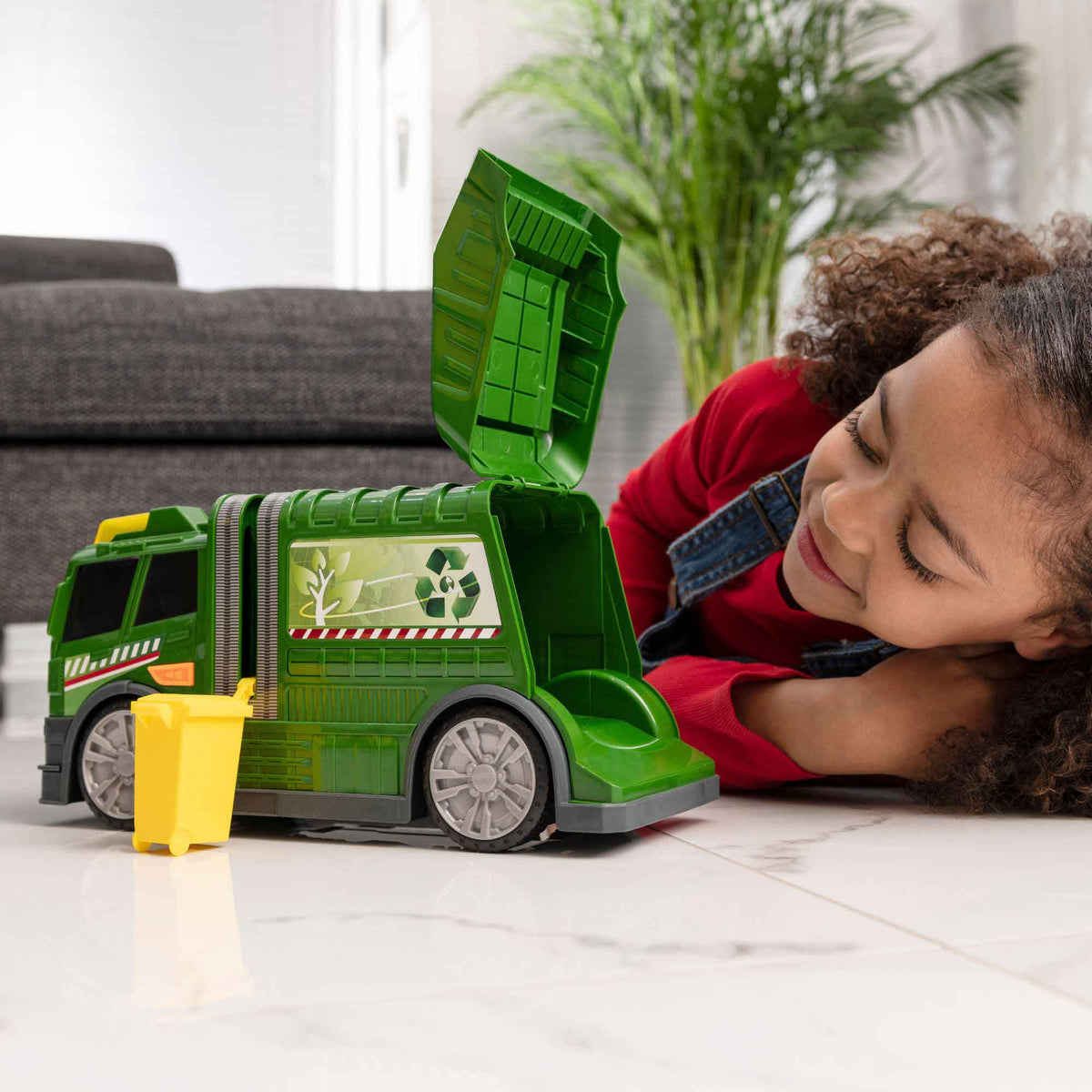 Teamsterz Mighty Machines Medium Light & Sound Recycling Truck