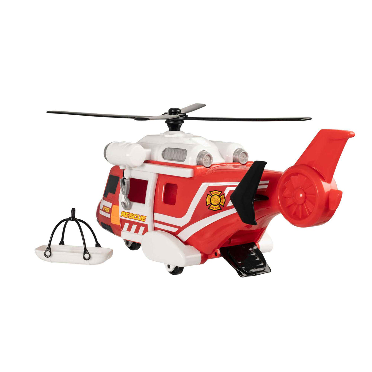 Teamsterz Mighty Machines Medium Light & Sound Fire Rescue Helicopter