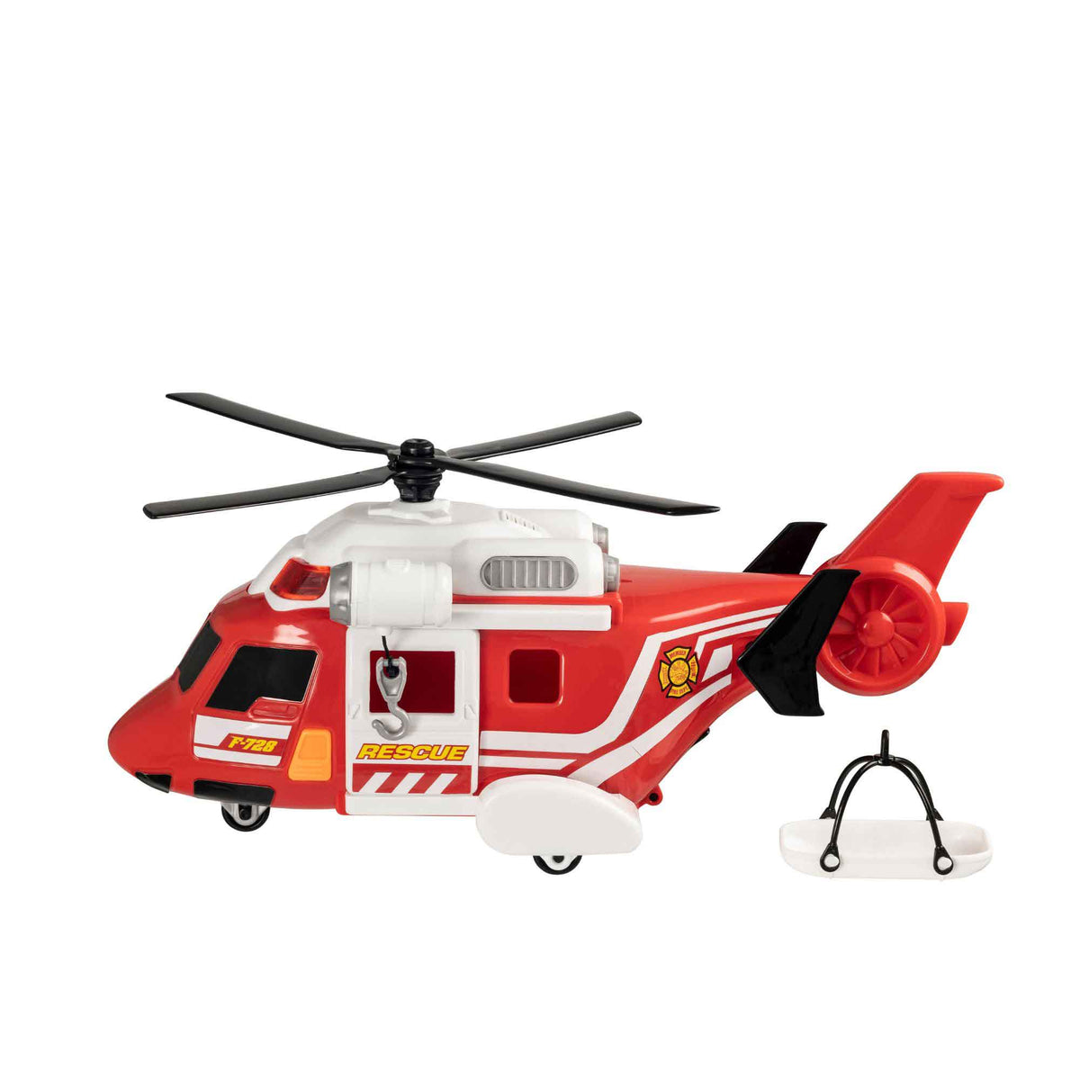 Teamsterz Mighty Machines Medium Light & Sound Fire Rescue Helicopter