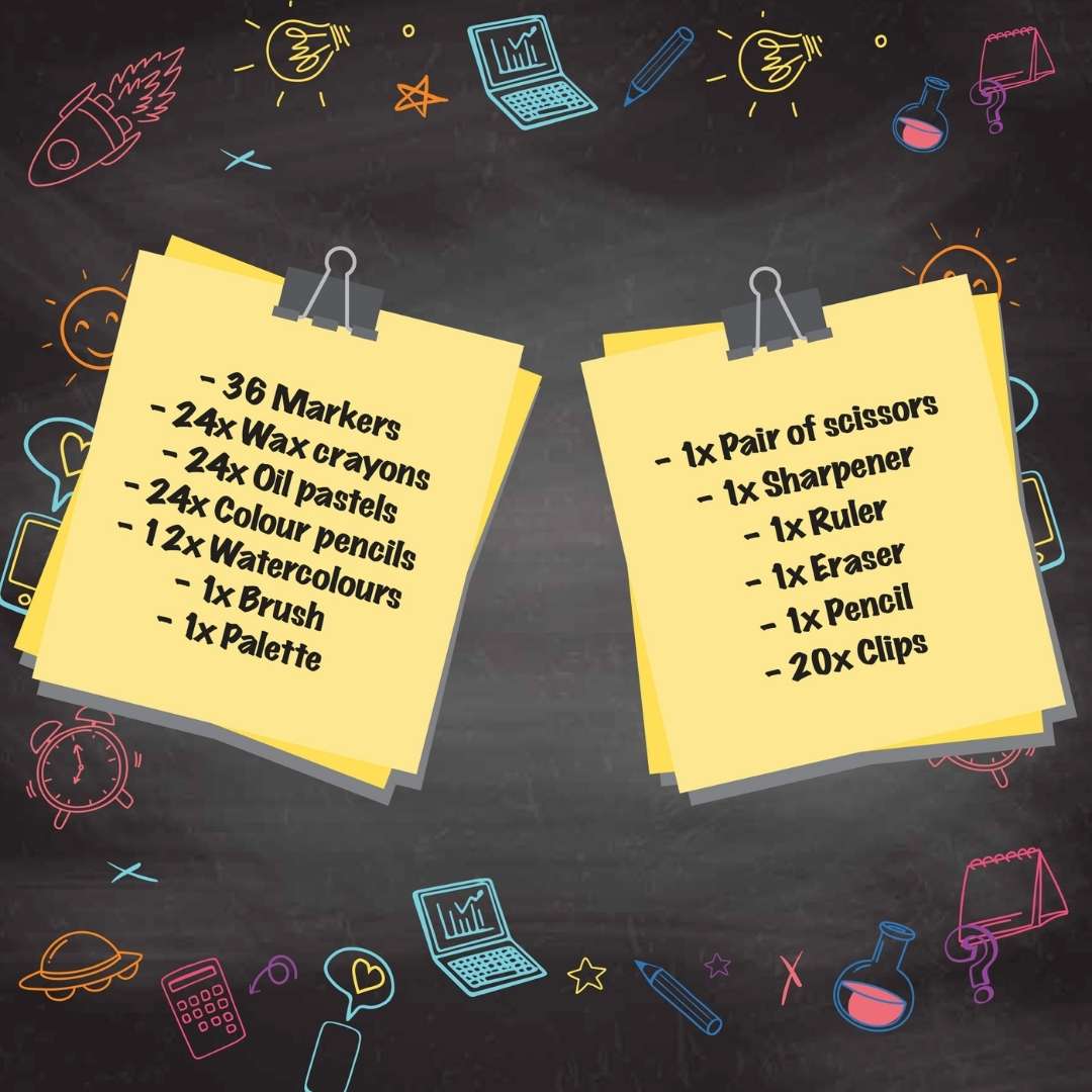 Fun Craft 150 Piece Mixed Media Art Set – Kids Drawing & Painting Kit in Carry Case