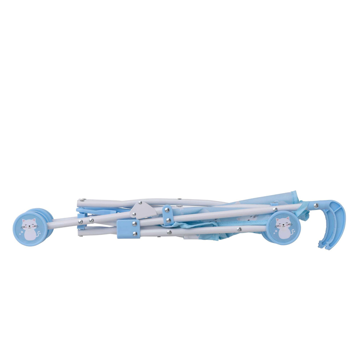 BabyBoo Kitty Doll Stroller - Blue