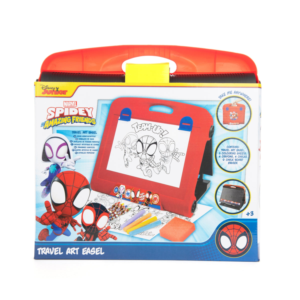 Spidey & His Amazing Friends Art Easel - Crayons & Chalks Included