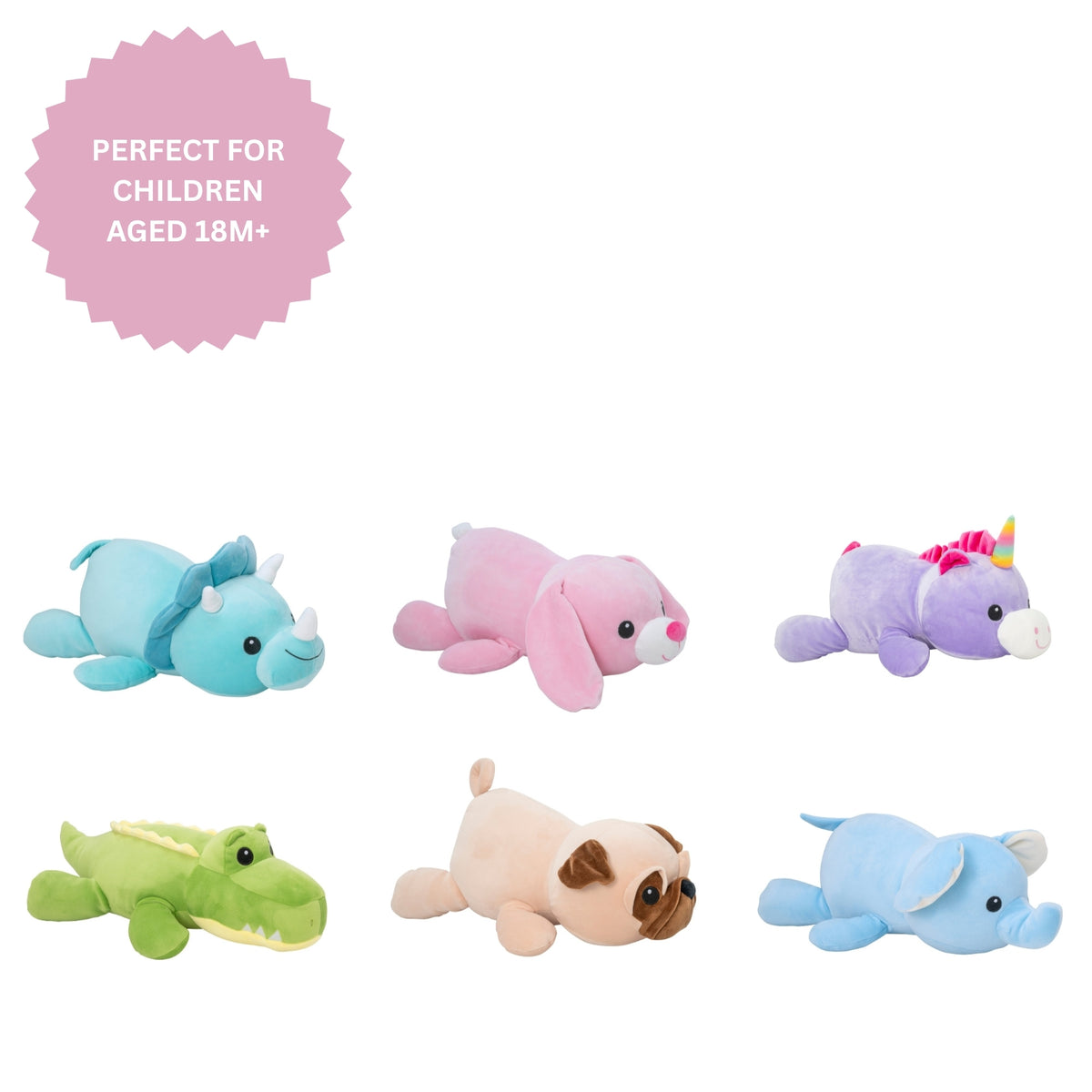 Cosy Cuddles Animal Plush Cushion - Bunny Rabbit Soft Toys