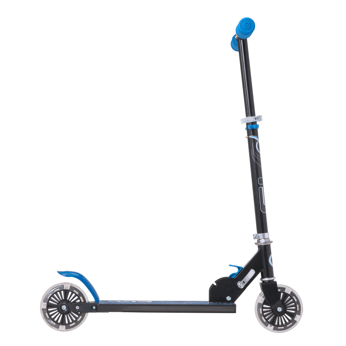 EVO Children&#39;s Light Up Inline Scooter for Kids Ages 5 and Up with LED Wheels and Adjustable Handlebar, perfect for enhancing motor skills and outdoor fun.