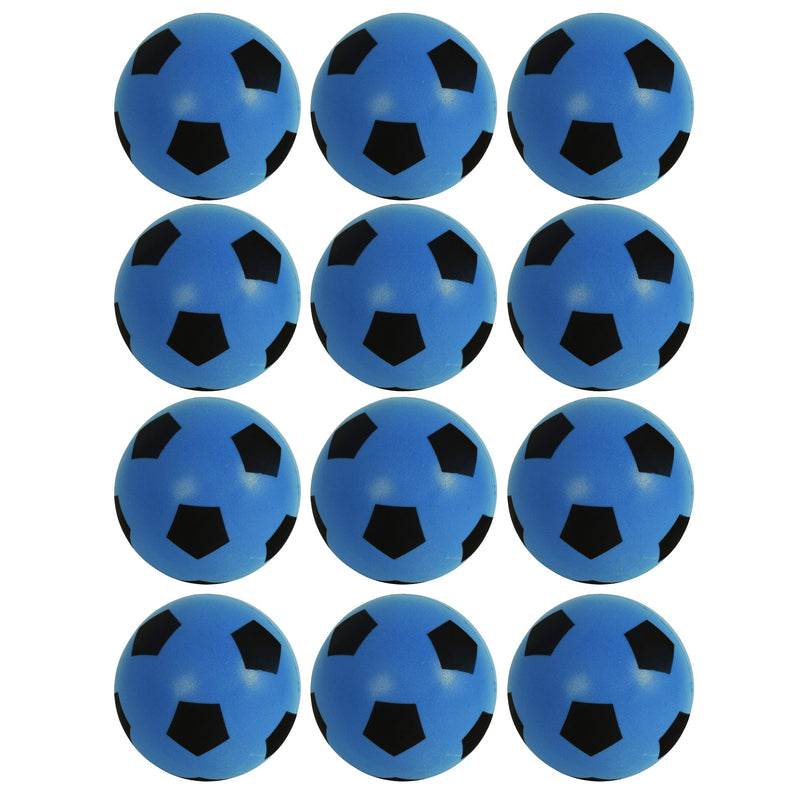 Foam Football Pack Of 12 - Blue (19.4cm )