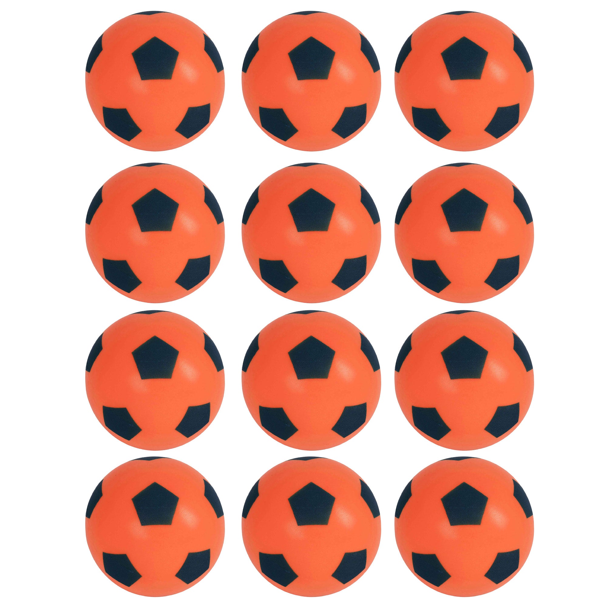 Foam Football Pack Of 12 - Orange (19.4cm )