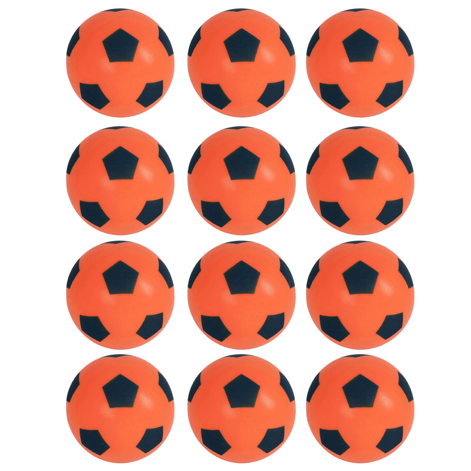 Foam Football Pack Of 12 - Orange (19.4cm)