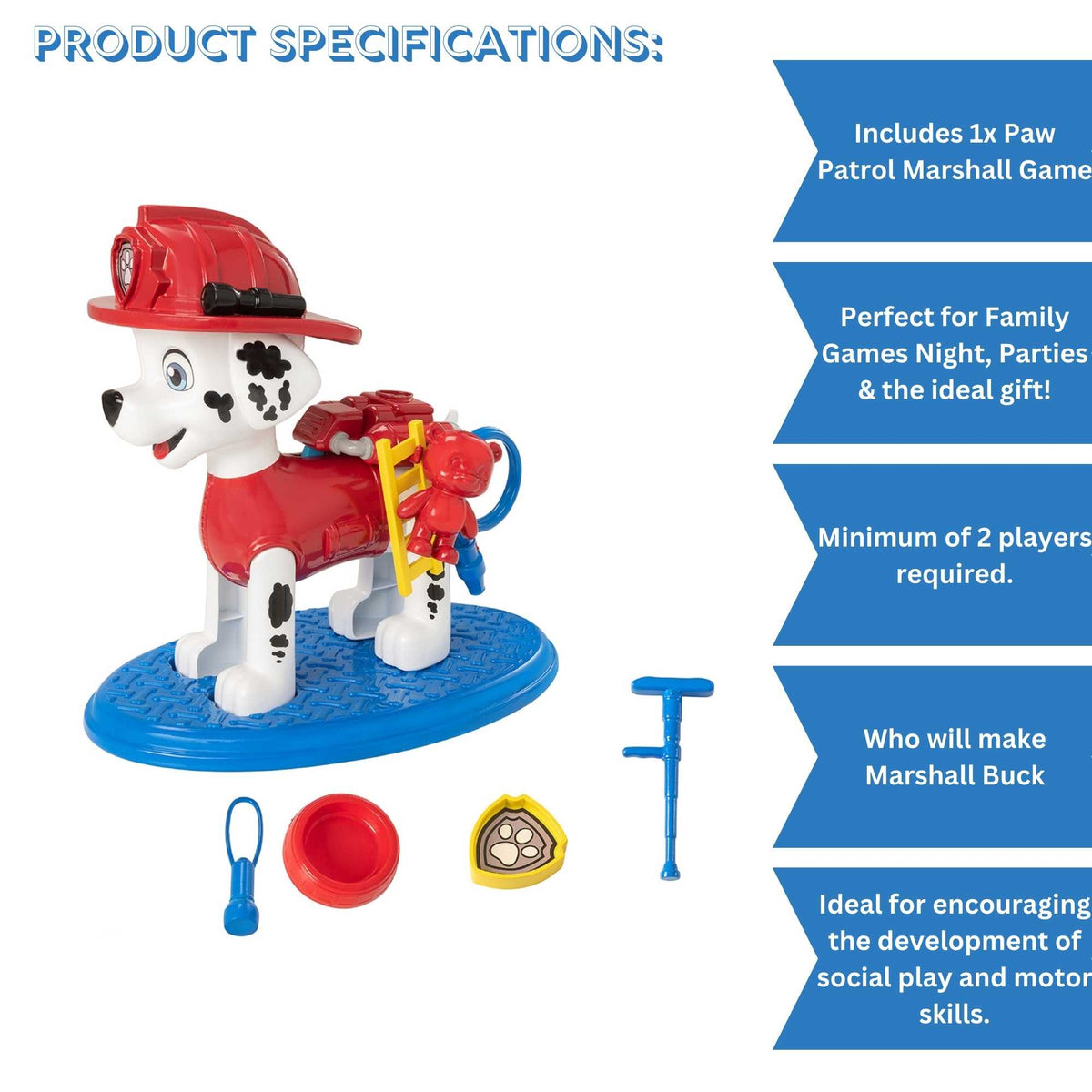 Paw Patrol Load Up Pup Board Game featuring Marshall Pup - an exciting and interactive game for kids and fans of Paw Patrol.