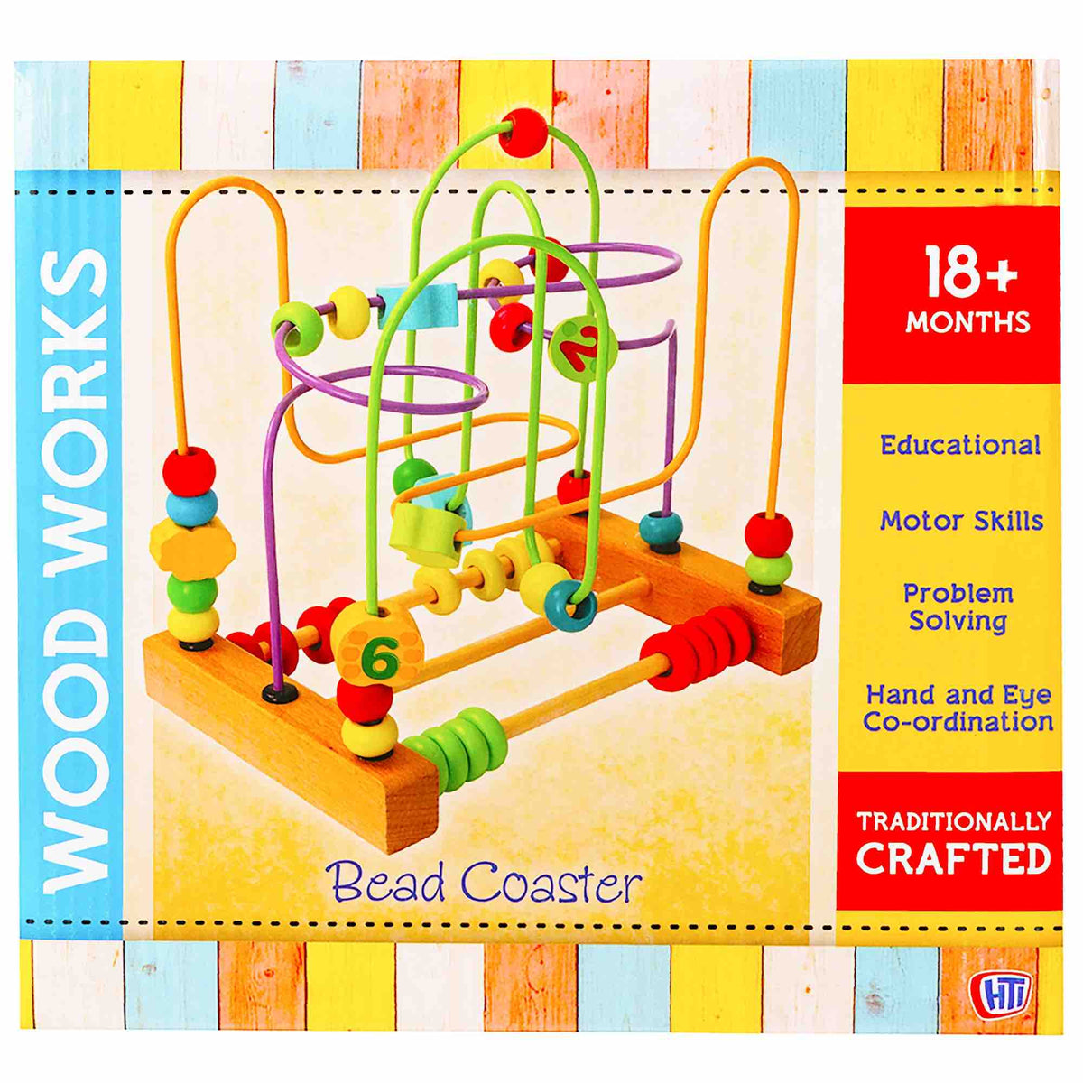 WoodWorks Bead Maze Activity Cube