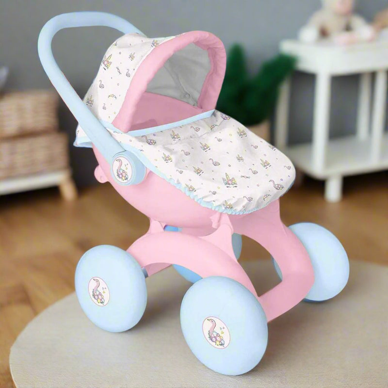 BabyBoo My First 4-IN-1 Interchangeable Dolls Pram - Versatile doll pram with multiple configurations for imaginative play