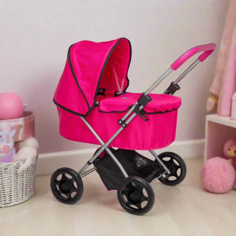 Chicco Amore Dolls Pram - Elegant and Sturdy Toy Pram for Dolls with Adjustable Handle