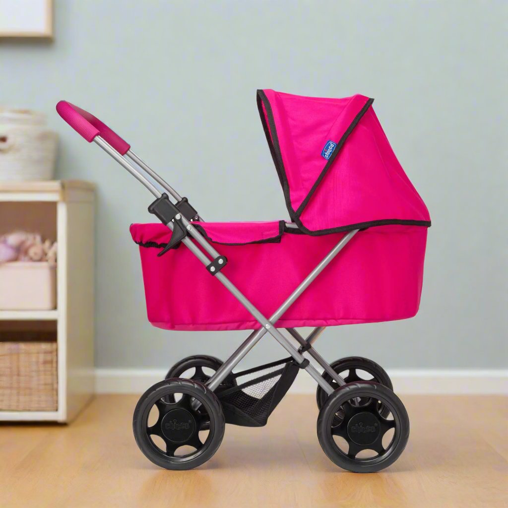 Chicco Amore Dolls Pram - Elegant and Sturdy Toy Pram for Dolls with Adjustable Handle