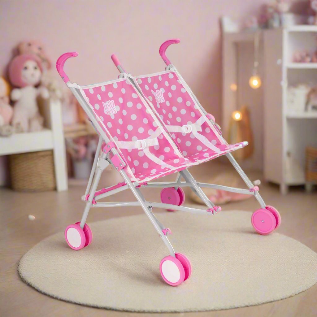 Dolly Tots Twin Dolls Stroller Pushchairs