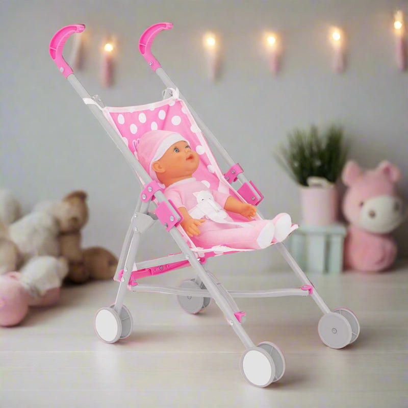 Dolly Tots Dolls Stroller - Includes Doll