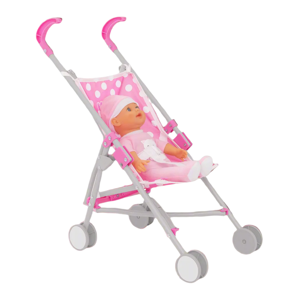 Dolly Tots Dolls Stroller - Includes Doll Pushchairs