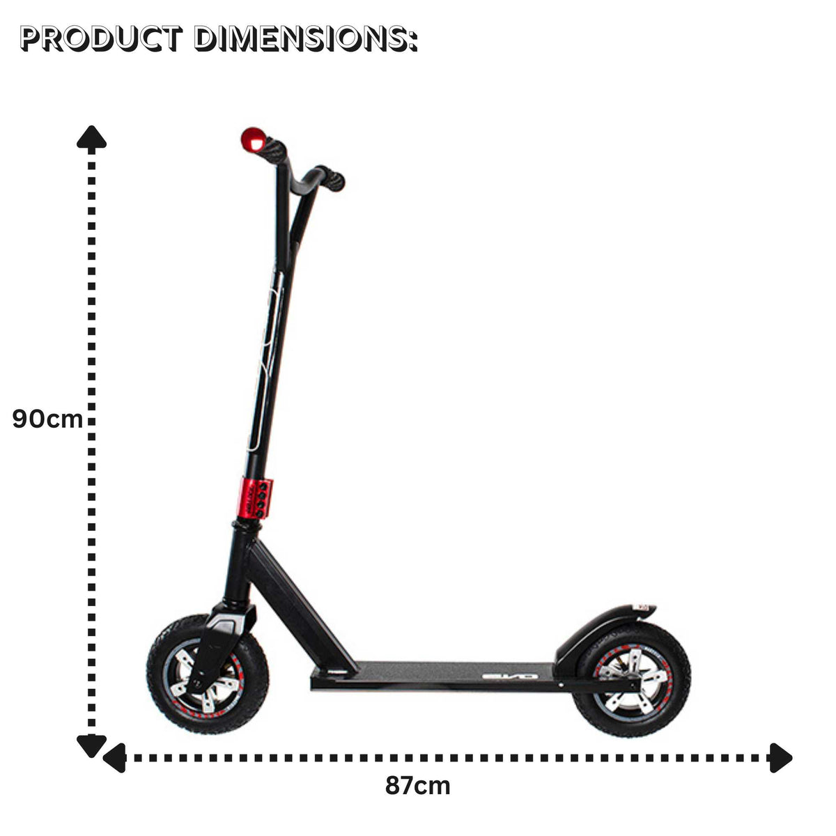 EVO Dirt Rider Scooter - Black