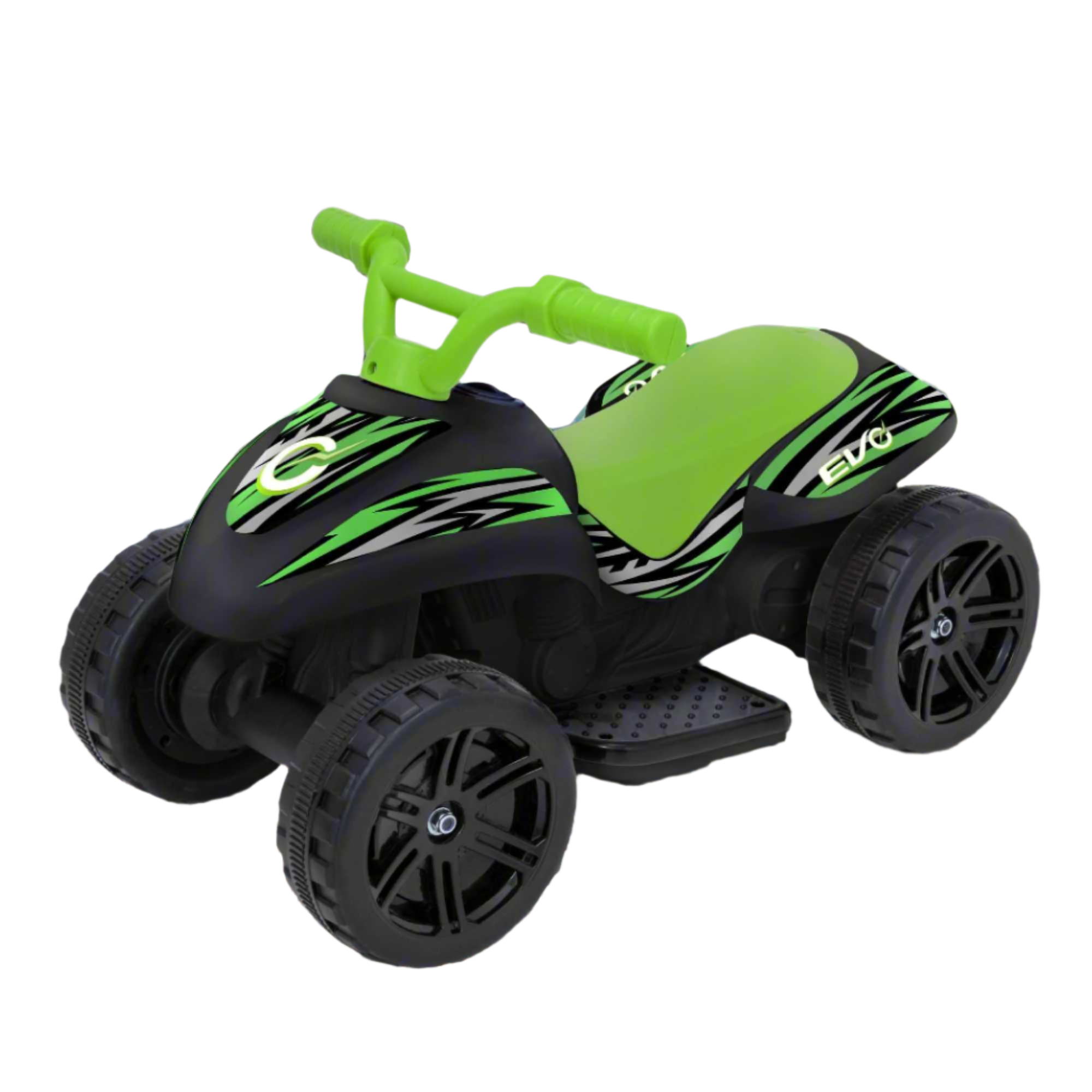 EVO 6V Venom Quad Electric Ride-On with vibrant design, sturdy four-wheel construction, and easy-to-use controls, perfect for exciting and safe outdoor adventures for kids. 