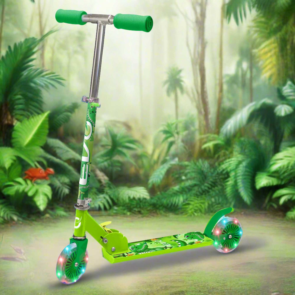 EVO Light Up Inline Scooter - Dinosaur Scooters