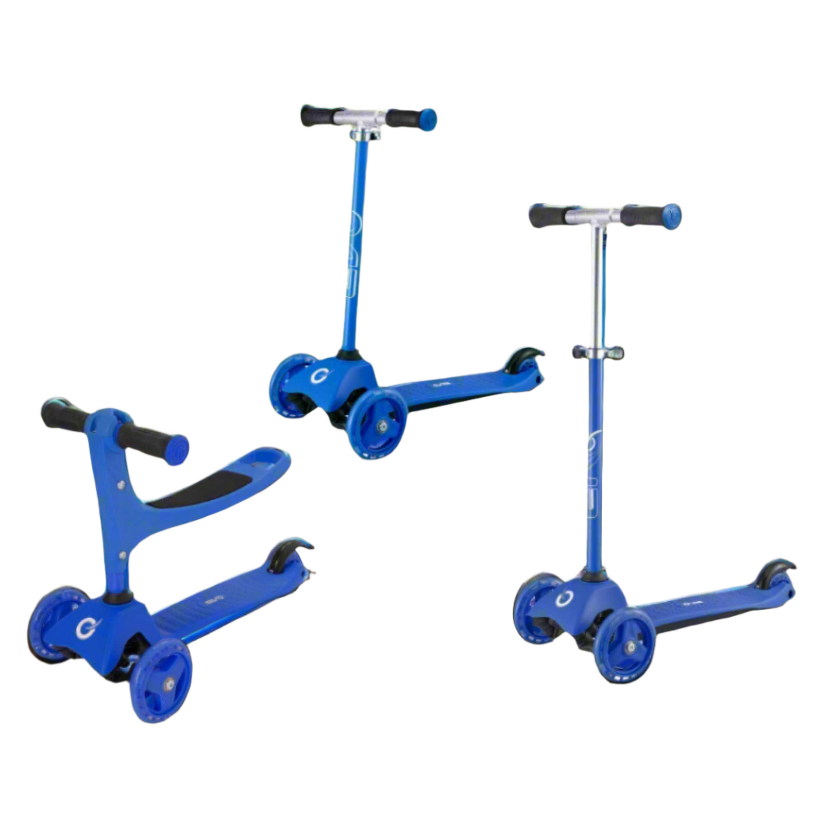 EVO 3 in 1 Cruiser Toddler Ride On & Scooter - Blue