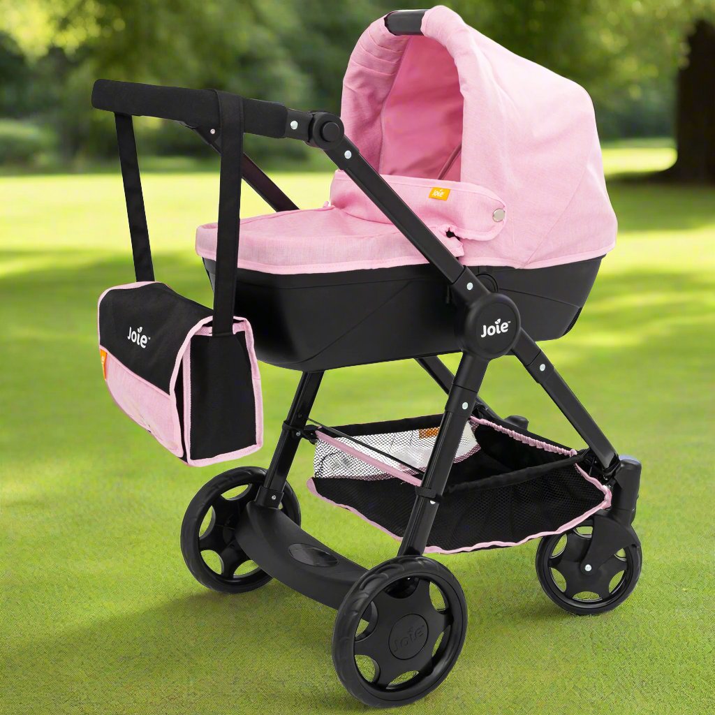 Joie Mytrax Dolls Pram - Pink &amp; Black