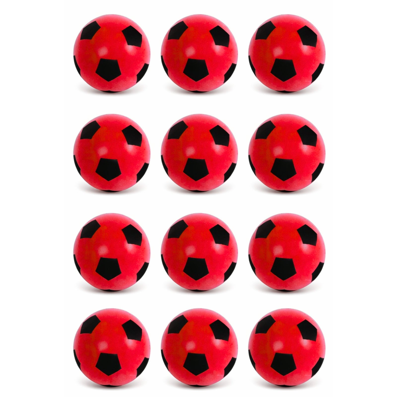 Foam Football Pack Of 12 - Red