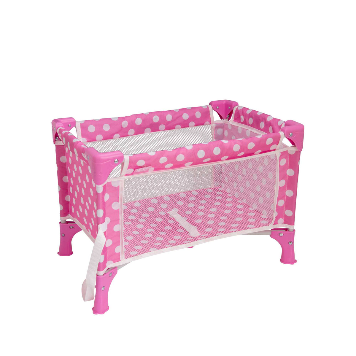 Dolly Tots Travel Dolls Cot - Portable and Compact Toy Cot for Dolls, Perfect for Travel and Playtime