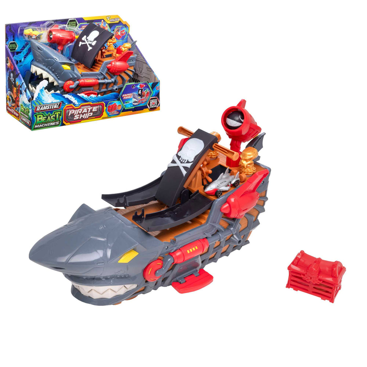 Teamsterz Pirate Ship Car Launcher - Includes 1 Car Cars &amp; Transporters