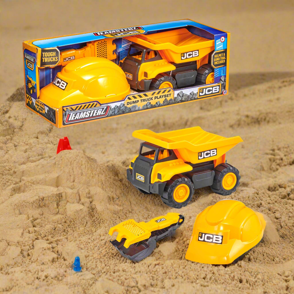 JCB 10" Chunky Wheel Dump Truck Playset