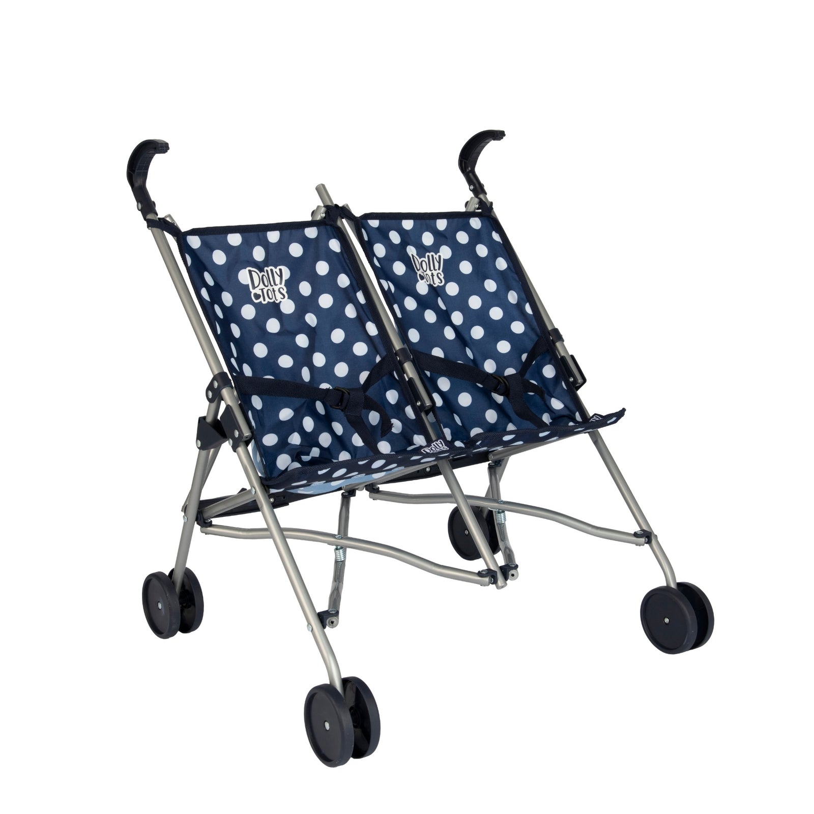 Dolly Tots Twin Dolls Stroller - Navy