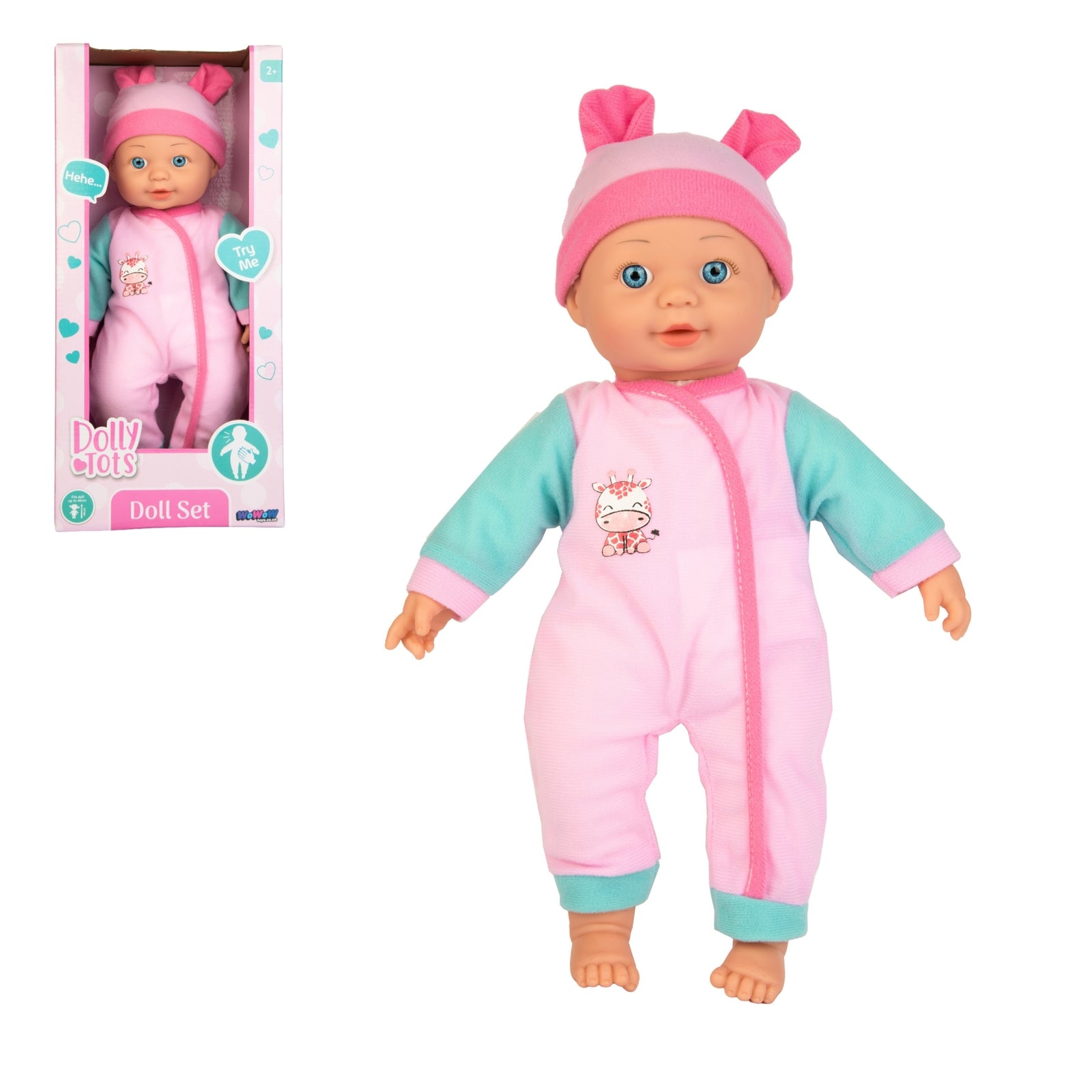 Dolly Tots 40cm Night-time Doll - Soft Bodied Talking Doll