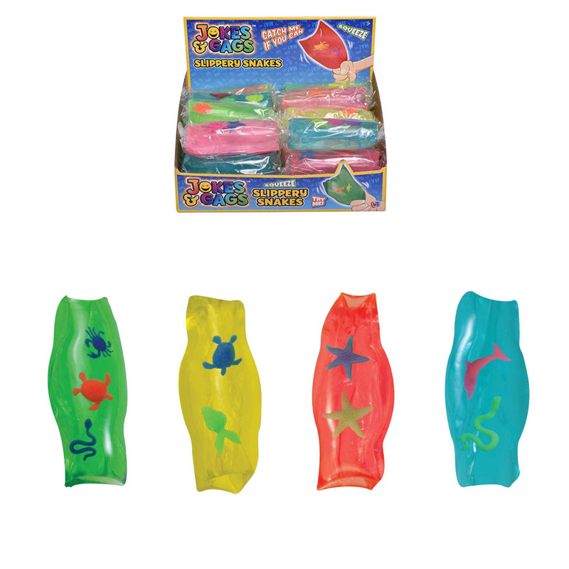 Slippery Snakes Fidget Toys - 4 Pack Assorted Colours Sensory Toys