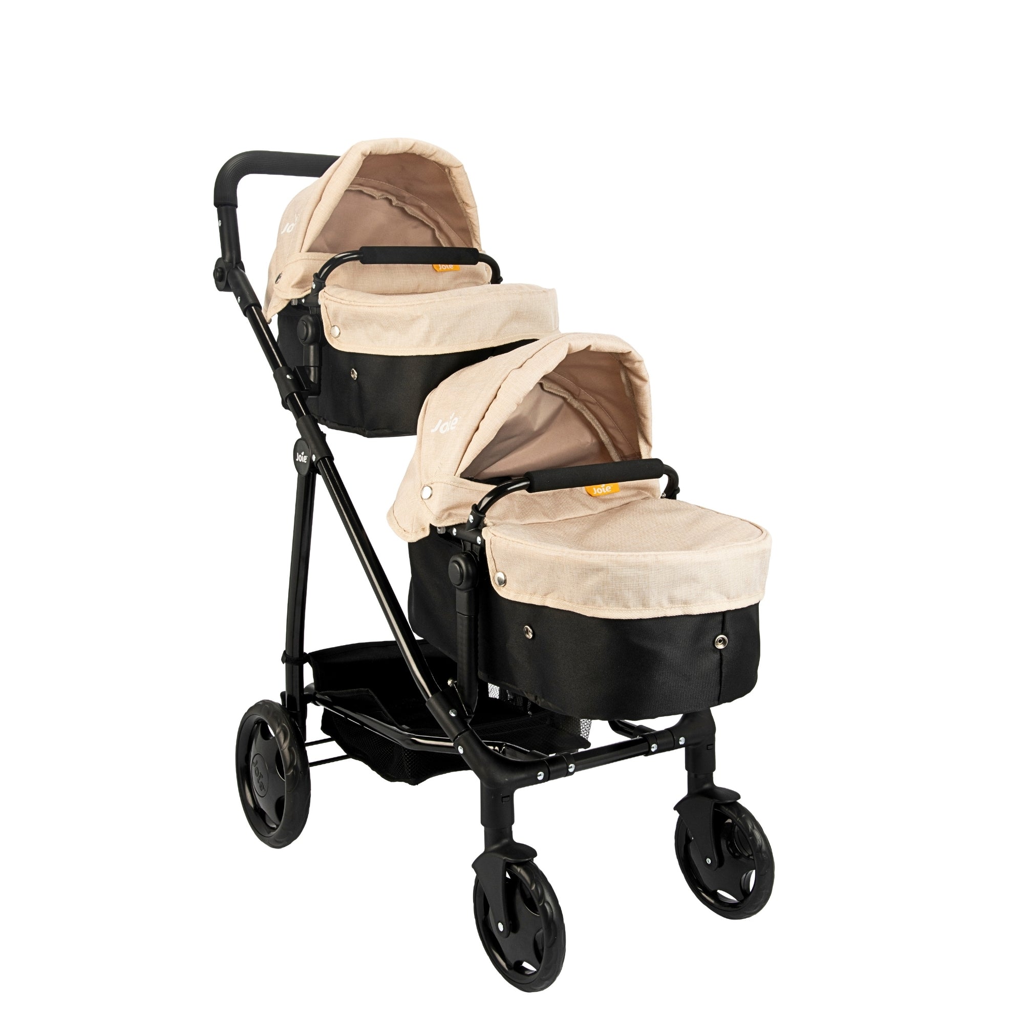 Joie Evalite Stone & Black Dolls Pram - 9 Play Modes Prams