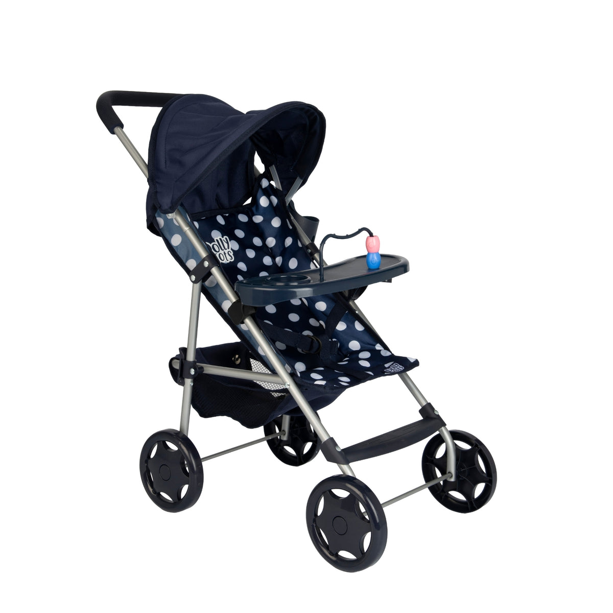 Dolly Tots Playtime Dolls Pushchair - Navy Prams