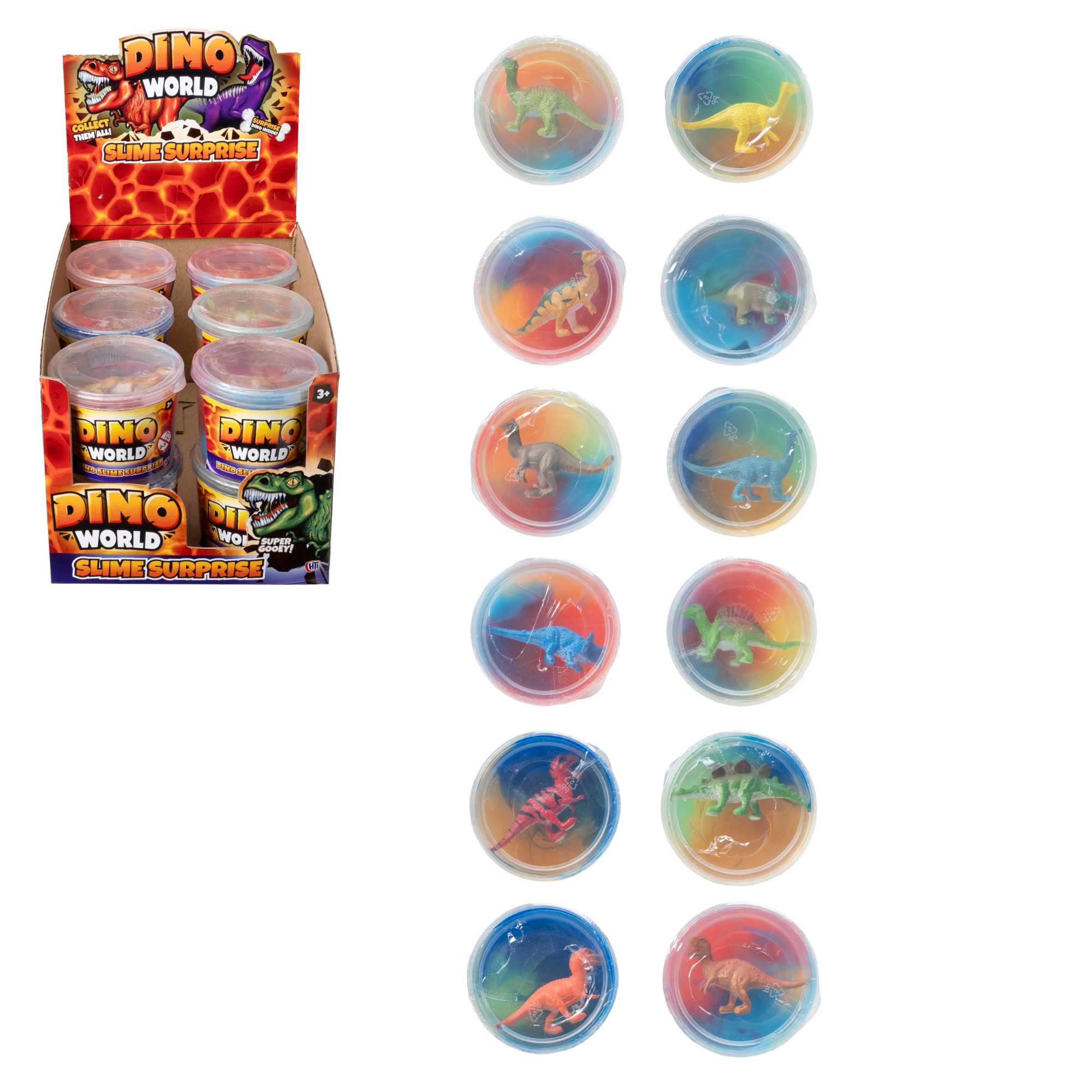 Dino World Slime Surprise Assorted Sensory toys - 12 Pack Slime Fidgety Toys Sensory Toys