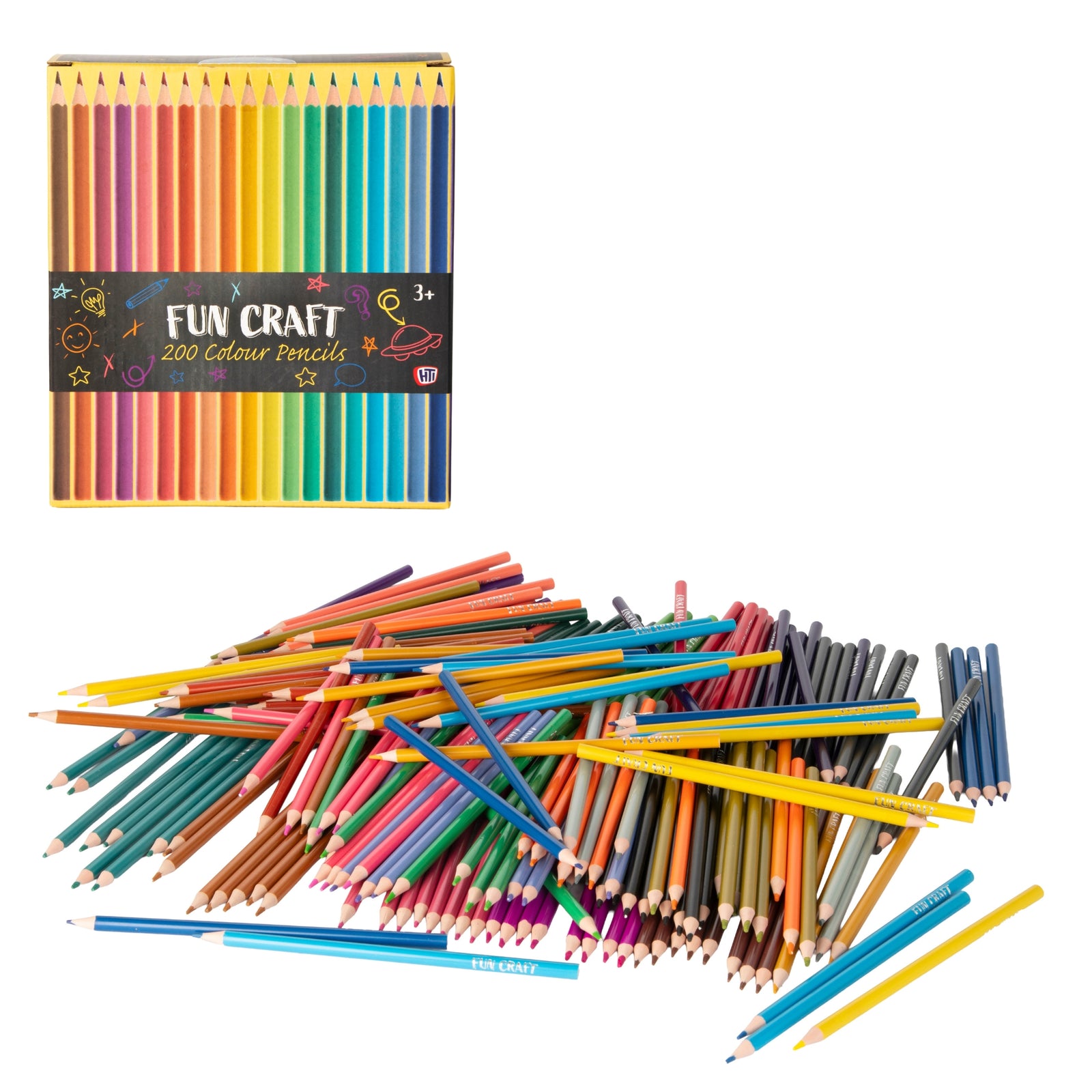 Fun Craft 200 Coloured Pencils