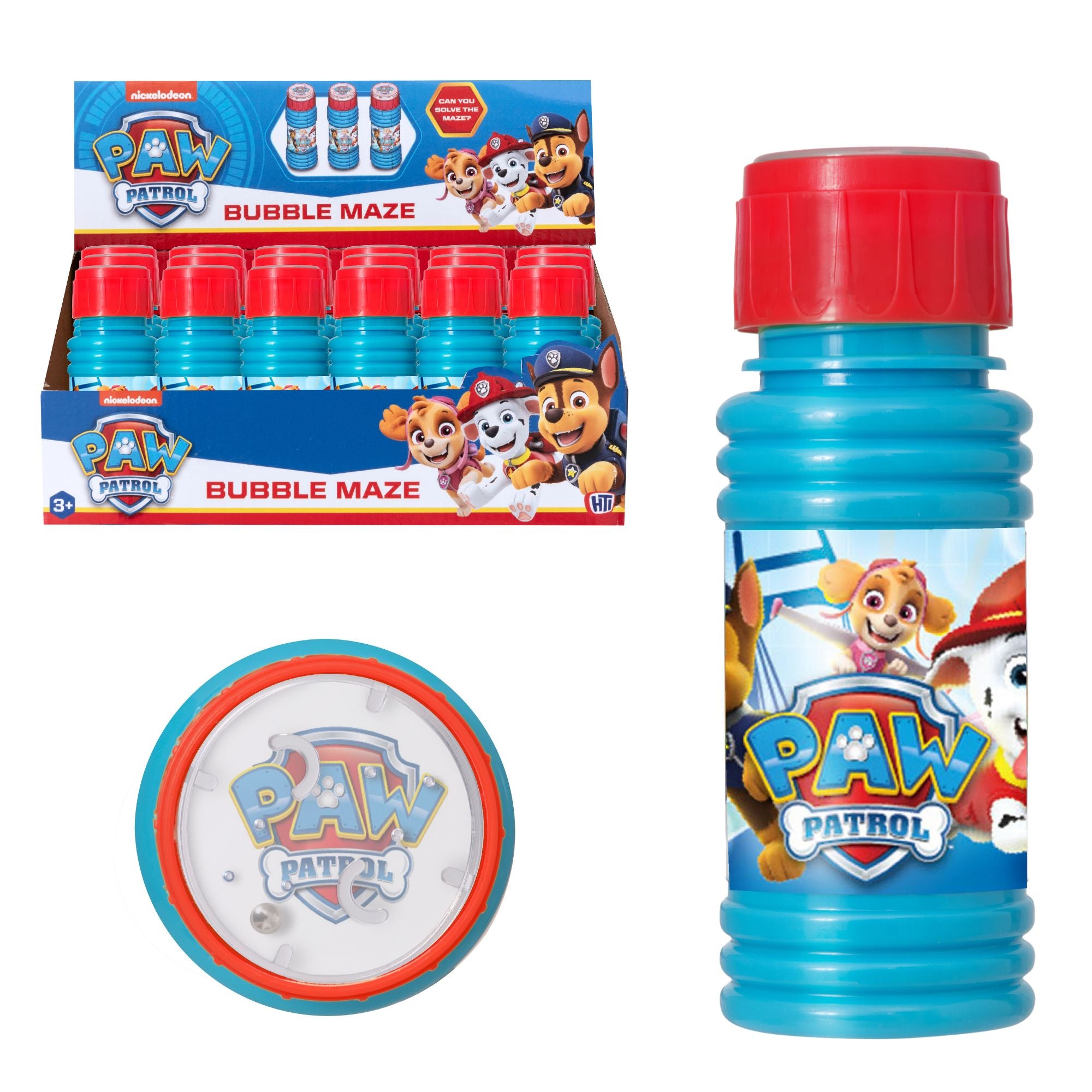 Paw Patrol Bubble 24 Multipack - 59ml, With Maze Game Bubble Toys