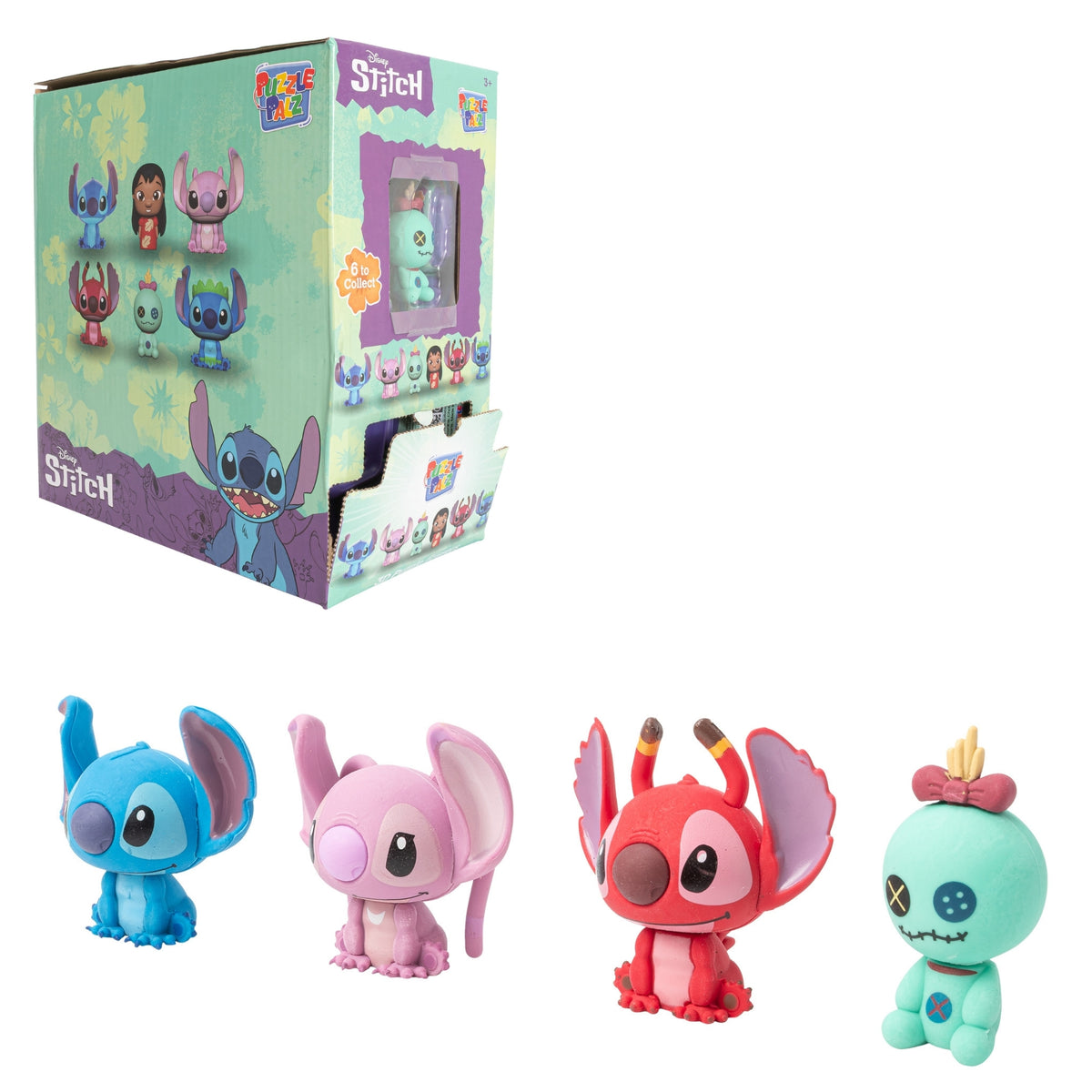 Disney Lilo &amp; Stitch Puzzle Palz - 30 Stitch Figure Erasers Art Supplies