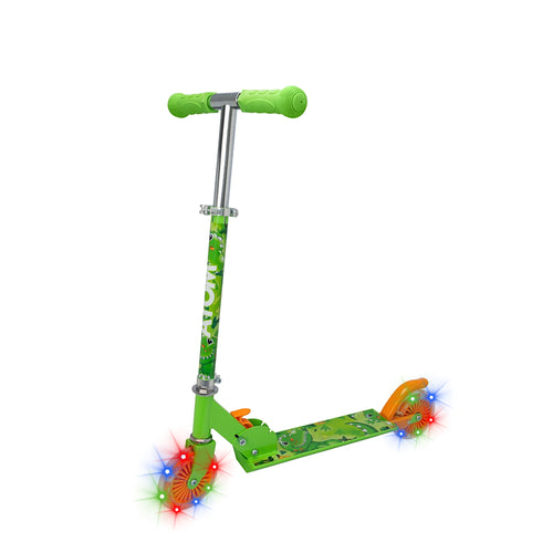 ATOM Light Up Inline Childrens Scooter - Dinosaur