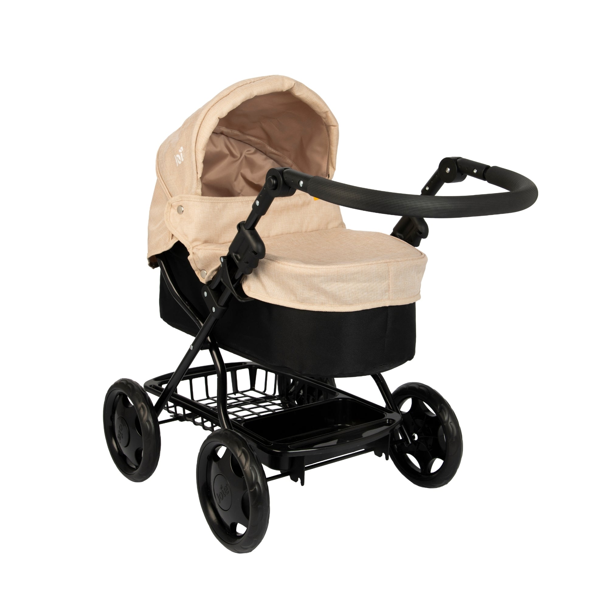 Joie Cherish Dolls Pram - Stone & Black Prams
