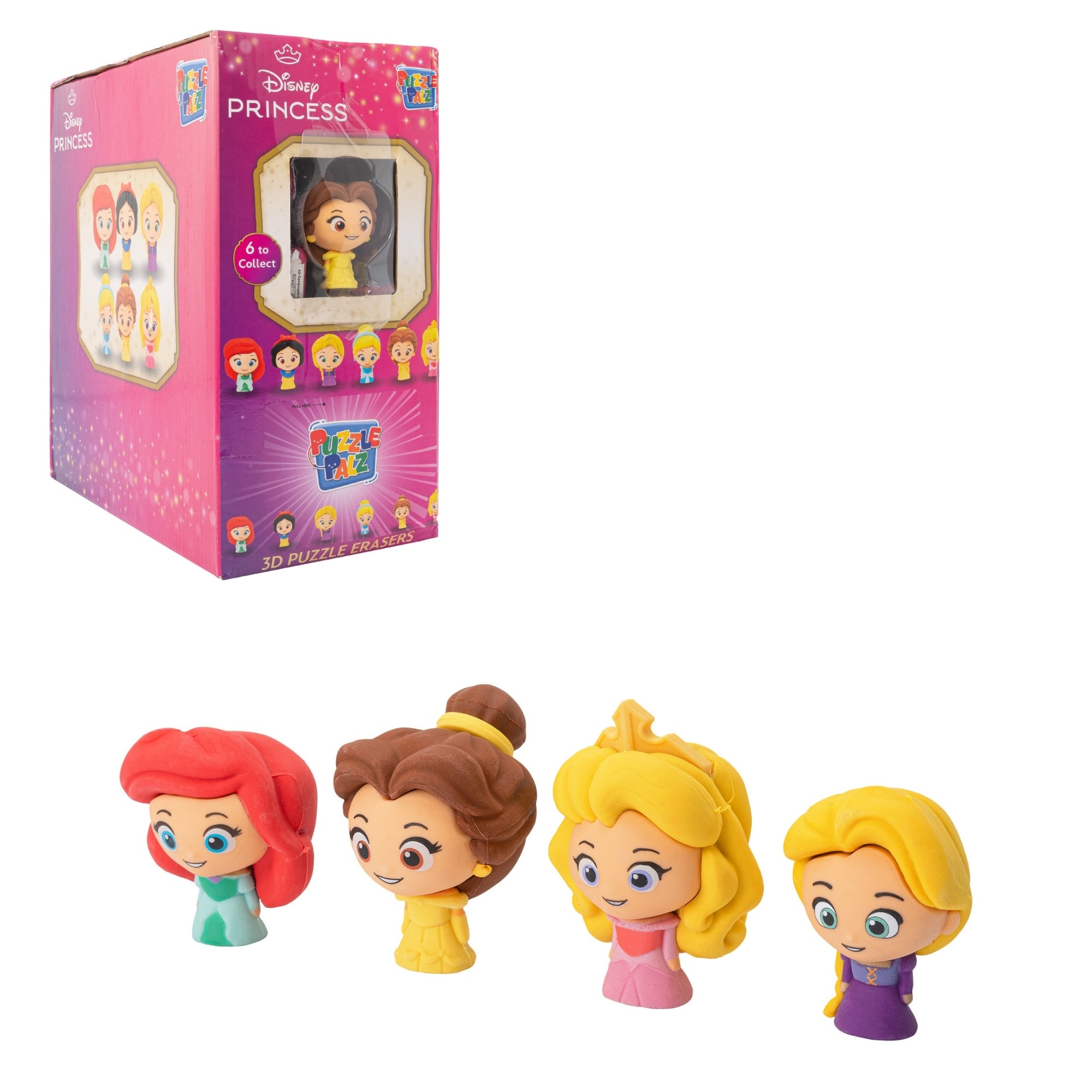 Disney Princess Puzzle Palz - 30 Princess Figure Erasers Art Supplies